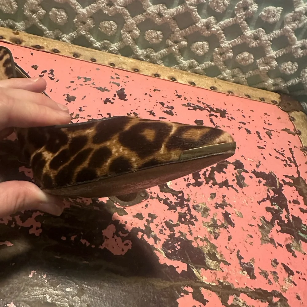MICHAEL KORS Leopard pony hair Stiletto Heels Sz 8.5 - Picture 8 of 10